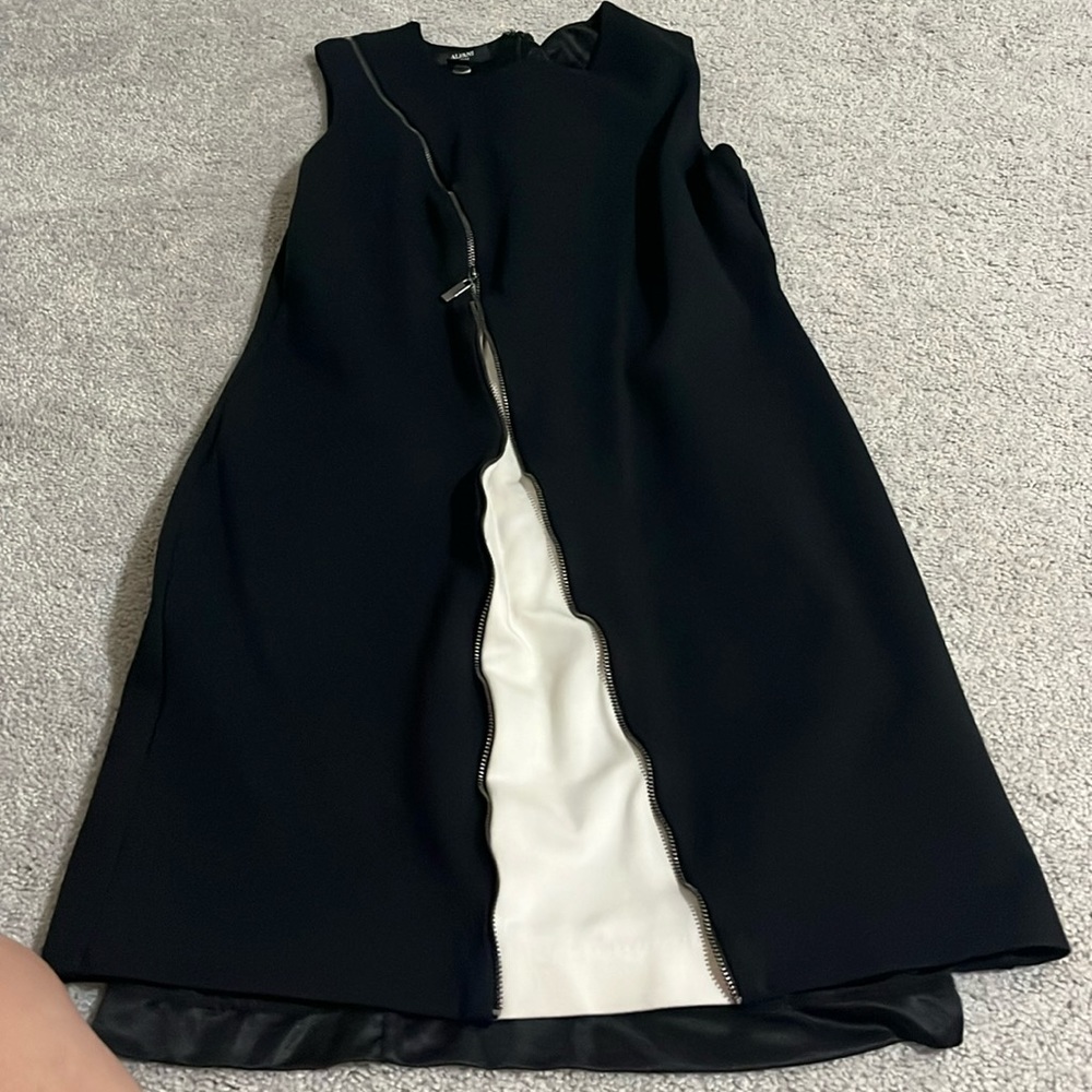 Alfani black and white dress